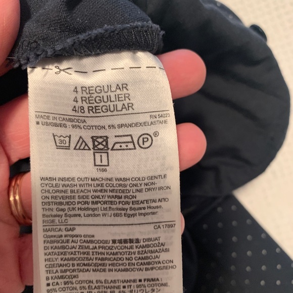 Gap Skinny Ankle Pant in Pindot White - Picture 5 of 6